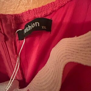 Fashion Pink Dress XXL